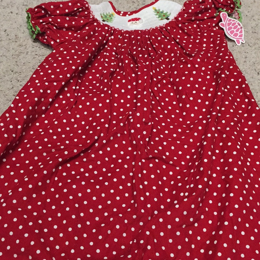 NWT Christmas smocked dress